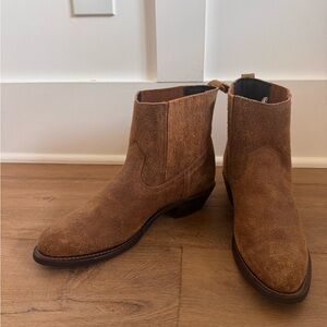 New Men’s Laredo Larkin Brown Suede Western Boots for Sale